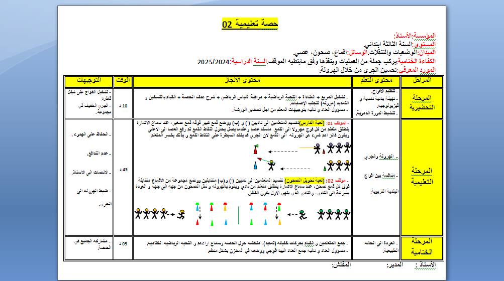 حصة تعليمية 02  للطور الثاني والثالث السنة الثالثة والرابعة والخامسة للاساتذة بن اوذينة الحاج علي/رسيوي العلمي 2024  P_3237ciobv1