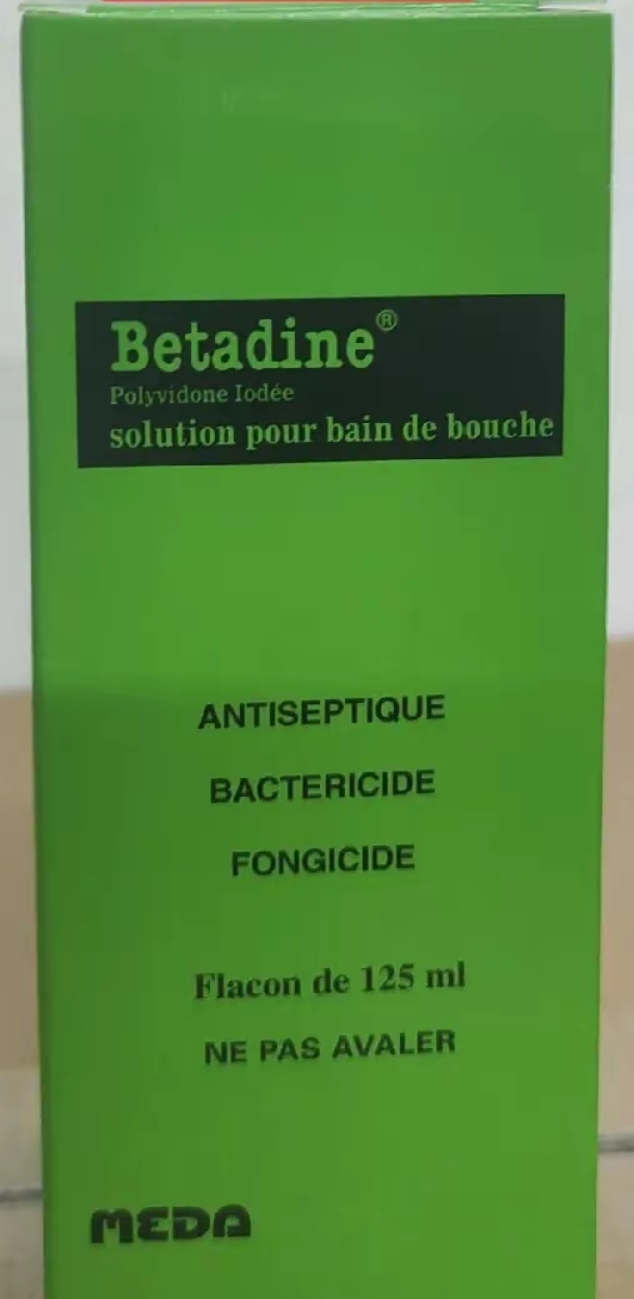 Betadine solution pour bain de bouche