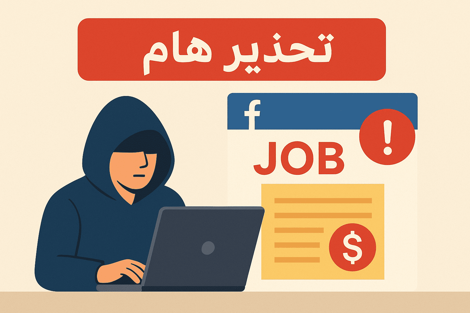 تحذير هام من عملية نصب إلكتروني جديدة تستهدف الباحثين عن عمل على فيسبوك