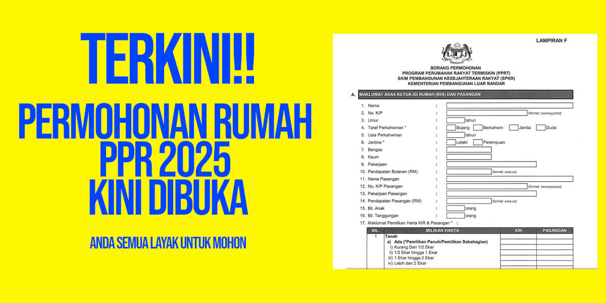 Banner Permohonan Rumah PPP 2025
